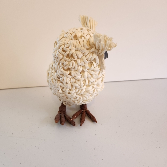 Snowy Snow Owl White Rustic Home Decor Figurine Shelf Sitter Boho Eclectic - Picture 2 of 5